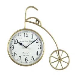 aapno rajasthan Golden Iron Wall Clock image 2