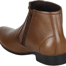 vincenzo Men's Leather Zip Boot/Shoes Slip On For Men image 4