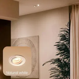 idurable'n' smart Polycarbonate 3W Round Led Wave Spotlight/cool White Ceiling Light Ceiling Lamp image 3