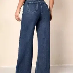 r.code by the roadster life co. Women Loose Fit Mid Rise Dark Blue Jeans image 2