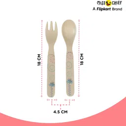miss & chief by flipkart Baby Spoon and Fork Set- Melamine image 5