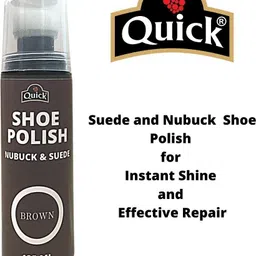 Quick Nubuck Suede Shoe Polish Color - Brown (Pack - 125 ML) Nubuck, Suede Shoe Renovator image 2
