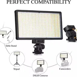 Simpex LED 450 Video Light for Videography Photography Dimmable Light 3200K - 5600K 3000 lx Camera LED Light image 2
