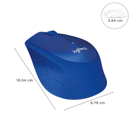 logitech M331 Plus Wireless Optical Mouse with Silent Click Buttons (1000 DPI, Plug & Play, Blue) image 3
