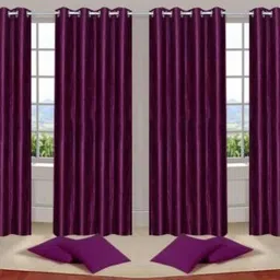 mclimb 152.1 cm (5 ft) Window Polyester Semi Transparent Curtain (Pack Of 5)-picture-23