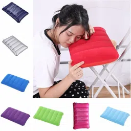 synlark Inflatable Pillow Air Stripes Travel Pillow Pack of 1 image 4