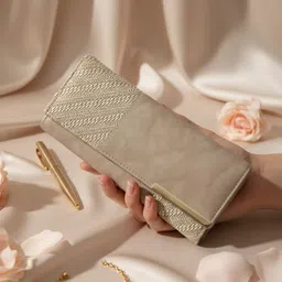 dosyso Casual, Party Beige Clutch image 4