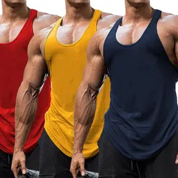 the blazze Men's Tank Tops Muscle Gym Bodybuilding Vest Fitness Workout Train Stringers L2629 image 1