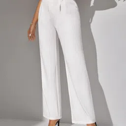 green-shade Women Regular Fit Black Lycra Blend Trousers-picture-27