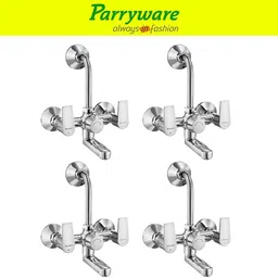 parryware Praseo Wall Mixer 2 in 1 with Overhead Shower Provision set of 4 pic 041 Wall Mixer with Overhead Shower Provision Wall Mixer Faucet-picture-18