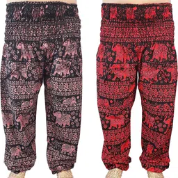 icare Animal Print Cotton Women Harem Pants image 5