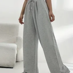 dockstreet Women Solid Grey Track Pants-picture-19