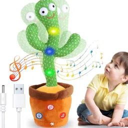 trakyworld Rechargeable Toys Talking Cactus Baby Toys for Kids Dancing Cactus Toys-picture-34
