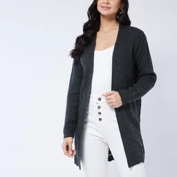 modeve Women Full Sleeve Black Shrug-picture-12