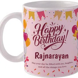 giftuation Happy birthday Rajnarayan / Gift for birthday Ceramic Coffee Mug-picture-30