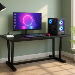 house of akasha Clover Study Table for Home Office Desk with Large Storage Space Gaming Desk Engineered Wood Multipurpose Table-picture-25