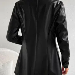 tandul Women Solid Single Breasted Casual Blazer image 2
