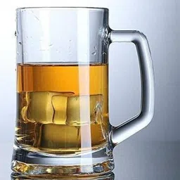 xypher (Pack of 2) 400 ml Classic crystal Beer mug (Set of 2) Glass Set Beer Mug image 3