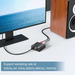 sounce TV-out Cable 192KHz Digital to Analog Audio Converter SPDIF Optical Coax to Analog L/R RCA image 5