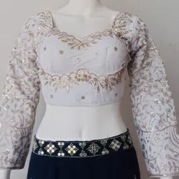 Fashion Neck Women Blouse-image-8