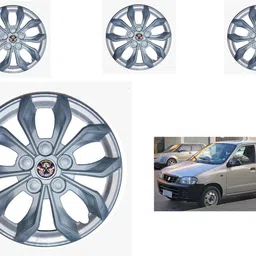 nexarion FURY SILVER 12 Wheel Cover For Maruti, Tata Alto 800, Alto, Datsun GO D Petrol, EON D Lite, Omni Van-picture-47