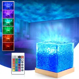 Ocean Water Wave Projector | LED Night Lamp for Home Décor, Bedroom & Kids Room Night Lamp-image-90