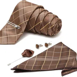 LOUIS STITCH Silk Cufflink & Tie Pin Set image 2