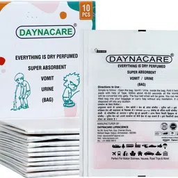 DAYNACARE Strawberry Scented Travel Vomit Bag | 10 Bags Vomit Bag-picture-13