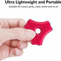 Kingdom Magenta 5 Way 3.5mm Stereo Audio Triangle Splitter Adapter Headset, Headphone, Earphone Splitter with AUX Cable | Magenta Color Phone Converter image 2