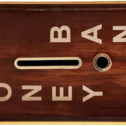 zetwal Wooden Cash Saver Money Box with Counting Target Coin Bank Coin Bank Coin Bank image 3