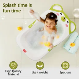 luvlap Bubble Baby Bath tub with Soft Curved Edges, 6 m+ image 2