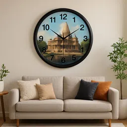 divine home Analog 25 cm X 25 cm Wall Clock image 4