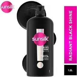 sunsilk Radiant Black Shine Shampoo, with 3% Vita-Gloss Complex-picture-21