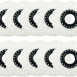 brothers enterprises Mop Refill – Super Absorbent & Durable Replacement Head for Spin Mop, Pack of 10 Mop Head-picture-18