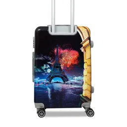 Polo Class Set Of 2 Black & Brown Printed Hard Case Trolley Suitcases & Vanity Bags image 4