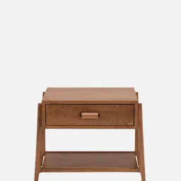 durian Calista Bedside Table In Brown Finish image 5