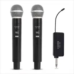 kh UHF Wireless Dual Handheld Mic System – Dual Mics with UHF Receiver with 6.35 mm Microphone-picture-10