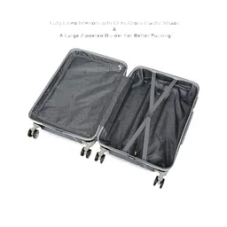 Polo Class Set Of 2 Black & Brown Printed Hard Case Trolley Suitcases & Vanity Bags image 3