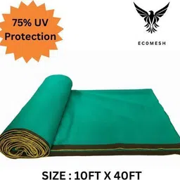 ecomesh Green Shade Net 75% | UV Stabilized HDPE Net for Garden, Balcony & Agriculture Portable Green House image 1