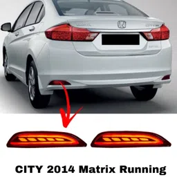 just mod Honda City 2014-16 Matrix Running Indicator Reflector LED Light (Set of 2 pcs)) Car Reflector Light-picture-46