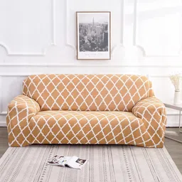 pinkleaf Polyester Abstract 3 Seater Sofa Cover-picture-12