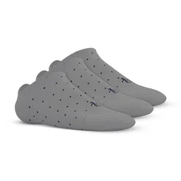 TalkingSox Unisex Pack Of 3 Polka Dot Printed Bamboo Shoe Liner Socks-image-73