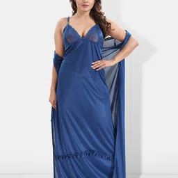 Be You 6 Pieces Satin Maxi Nightdress Set With Robe And Lingerie Set-picture-22