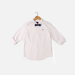 Allen Solly Junior Boys Slim Fit Textured Party Shirt-picture-52