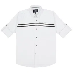 CAVIO Boys Comfort Horizontal Striped Casual Cotton Shirt-picture-32