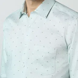 Van Heusen Micro Ditsy Printed Pure Cotton Formal Shirt image 5