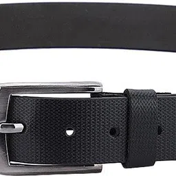 roadster Men Formal Black Genuine Leather Belt image 3