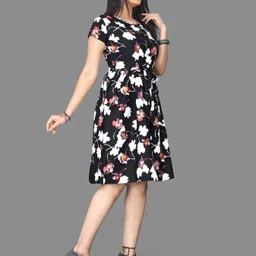 khushi fab Women A-line Multicolor Knee Length Dress image 3