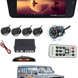 msnp 7Inch Bt Full HD Rearview Monitor Screen With Black Sensor & Camera For Car 150 Black LED-picture-18