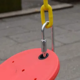 hop n play 2 Meter Heavy Duty Rubber Coated Chain Outdoor Plastic Coated Swing Link Chain image 4